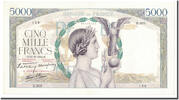 Frankreich 5000 Francs Victoire, 1939-10-12, B.380, UNZ- -