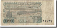 Algeria 10 Dinars Geldschein, 1983-12-02, KM:132a, S -