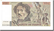 Frankreich 100 Francs Delacroix, UNZ-, Fayette:69.11, KM:154c -