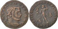Nummus Maximinus II, Thessalonica, Kupfer, SS, Cohen:126 -