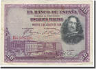 Spanien 50 Pesetas Geldschein, 1928-08-15, KM:75b, SS -