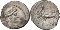 Denarius Münze, Carisia, SS, Silber, Babelon:2 -