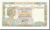 Frankreich 500 Francs La Paix, 1942-09-10, UNZ, Fayette:32.40, KM:95b -