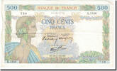 Frankreich 500 Francs La Paix, 1940-11-28, SS+, Fayette:32.09, KM:95a -