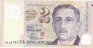 Singapur 2 Dollars Geldschein, KM:38, UNZ- -