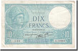 Frankreich 10 Francs Minerve, 1939-09-28, SS+, Fayette:7.9, KM:84 -