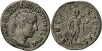 Antoninianus Münze, Gordian III, SS+, Billon, Cohen:319 -