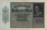 Deutschland 500 Mark Geldschein, 1922-03-27, KM:73, S -