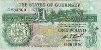 Guernsey 1 Pound Geldschein, KM:48a, SS -