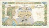 Frankreich 500 Francs La Paix, 1941-04-30, S+, Fayette:32.14, KM:95b -