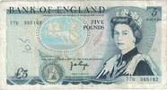Großbritannien 5 Pounds Geldschein, Undated (1971-91), KM:378a, S -