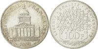 Frankreich 100 Francs Münze, Panthéon, Paris, SS+, Silber, KM:951.1 -