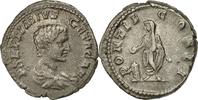 Denarius Münze, Geta, Roma, SS+, Silber, RIC:62 -