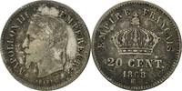 Frankreich 20 Centimes Münze, Napoleon III, Napoléon III, Strasbourg -