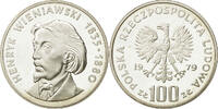 Polen 100 Zlotych Münze, Warsaw, UNZ, Silber, KM:98 -