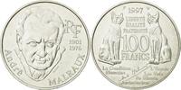 Frankreich 100 Francs Münze, André Malraux, Paris, VZ, Silber -