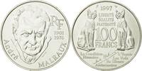 Frankreich 100 Francs Münze, André Malraux, Paris, VZ, Silber -