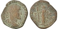 Sesterz Münze, Maximinus I Thrax, Roma, SS, Kupfer, Cohen:10 -