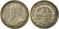 Südafrika 2 Shillings Münze, SS+, Silber, KM:6 -