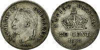 Frankreich 20 Centimes Münze, Napoleon III, Napoléon III, Strasbourg -
