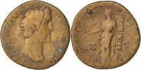 Sesterz Münze, Antoninus Pius, S, Kupfer, Cohen:139 -