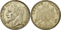 Frankreich 5 Francs Münze, Napoléon III, Strasbourg, VZ, Silber -