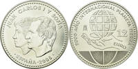 Spanien 12 Euro STGL, Silber, KM:1195 -