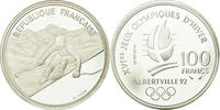 Frankreich 100 Francs Münze, Proof, STGL, Silber, KM:971, Gadoury:C1 -