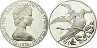 BRITISH VIRGIN ISLANDS Dollar Münze, Elizabeth II, Franklin Mint -