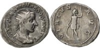 Antoninianus Münze, Gordian III, SS+, Billon, Cohen:381 -