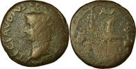 As Münze, Claudius, Patrae, SGE+, Kupfer, RPC:1256 -