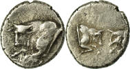 Hemiobol Münze, Caria, VZ, Silber -