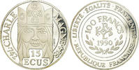 Frankreich 100 Francs-15 Ecus Münze, Paris, STGL, Silber, KM:989 -