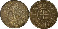 Frankreich Denarius Münze, Charles le Chauve, Paris, SS+, Silber -