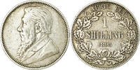 Südafrika Shilling Münze, SS, Silber, KM:5 -