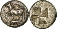 Drachm Münze, Thrace, Byzantion, Byzantium, S+, Silber -