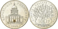 Frankreich 100 Francs Münze, Panthéon, Paris, VZ, Silber, KM:951.1 -