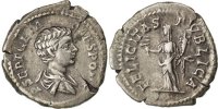 Denarius Münze, Geta, VZ, Silber, Cohen:36 -