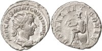 Antoninianus Münze, Gordian III, SS+, Billon, Cohen:313 -