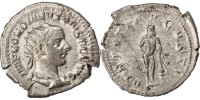 Antoninianus Münze, Gordian III, SS+, Billon, Cohen:404 -