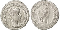 Antoninianus Münze, Gordian III, SS+, Billon, Cohen:312 -