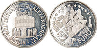 Deutschland Medaille 17,5 Euro, Weltzeituhr Alexanderplatz, Berlin, UNZ -