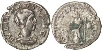 Denarius Münze, Julia Maesa, SS, Silber, Cohen:45 -