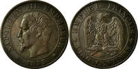 Frankreich 5 Centimes Münze, Napoleon III, Napoléon III, Strasbourg -