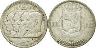 Belgien 100 Francs, 100 Frank Münze, SS, Silber, KM:138.1 -