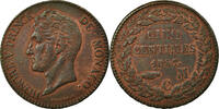 Monaco 5 Centimes, Cinq Münze, Honore V, SS, Kupfer, KM:95.2a -