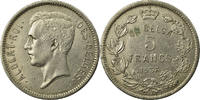 Belgien 5 Francs, 5 Frank Münze, SS, Nickel, KM:97.1 -
