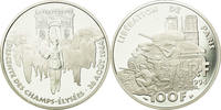 Frankreich 100 Francs Münze, Libération de Paris, STGL, Silber -