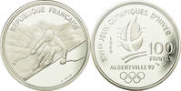 Frankreich 100 Francs Münze, STGL, Silber, KM:971, Gadoury:C1 -