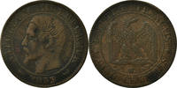 Frankreich 5 Centimes Münze, Napoleon III, Napoléon III, Lille, S+ -